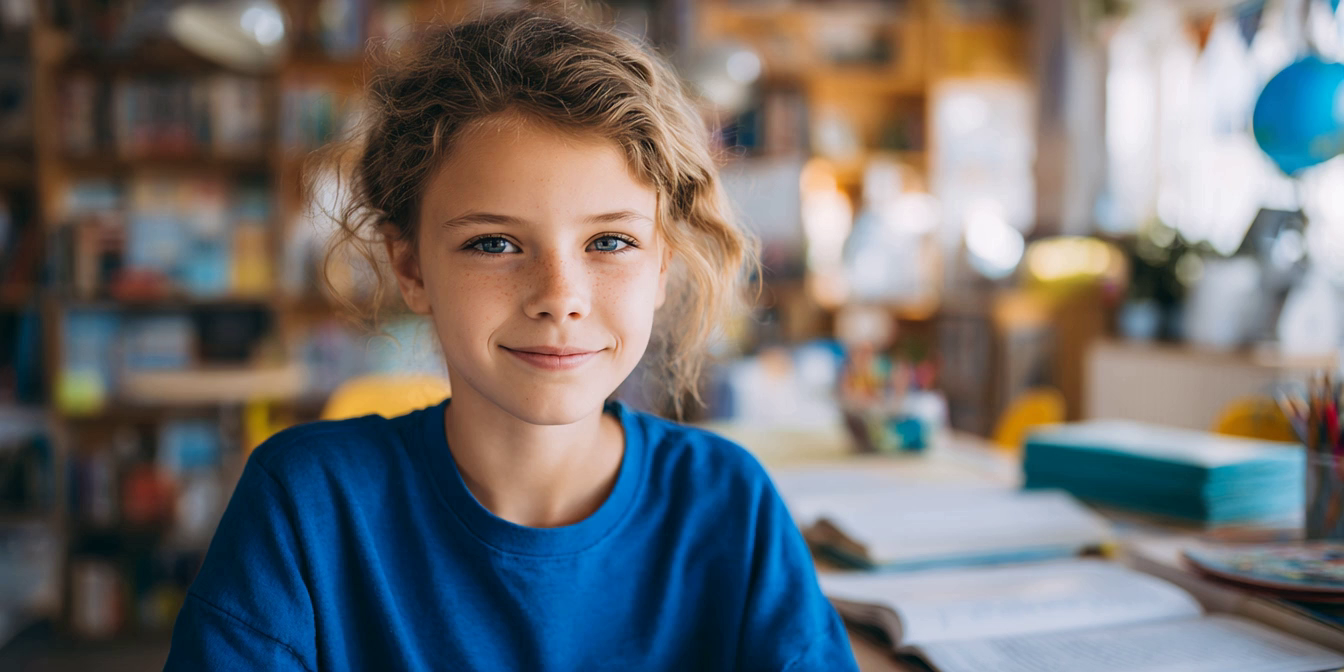 Homeschool students learning together in a small class